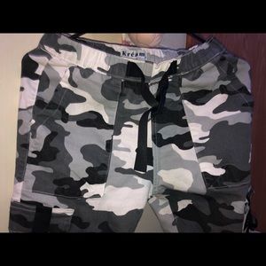 Black, White and Grey Camo pants